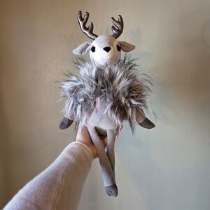 Jellycat Gray and Brown Reindeer Plush Toy